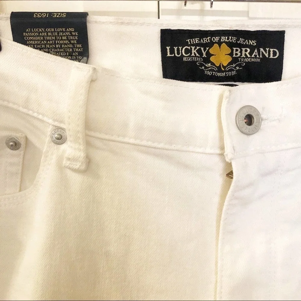 NWT Lucky Brand Sweet Crop Embroidered Jeans 16/33 - Picture 3 of 9